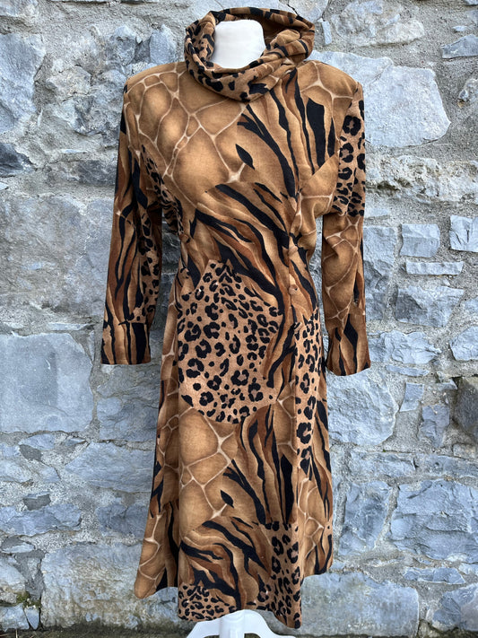 Animal prints velour dress uk 10-12