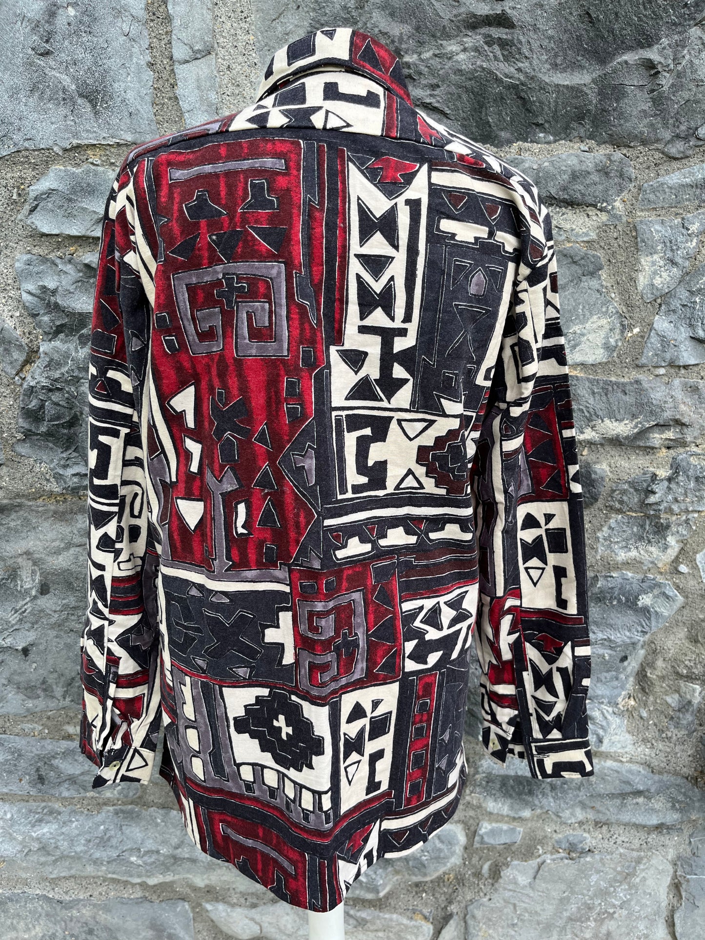 80s flannel Aztec shirt uk 10