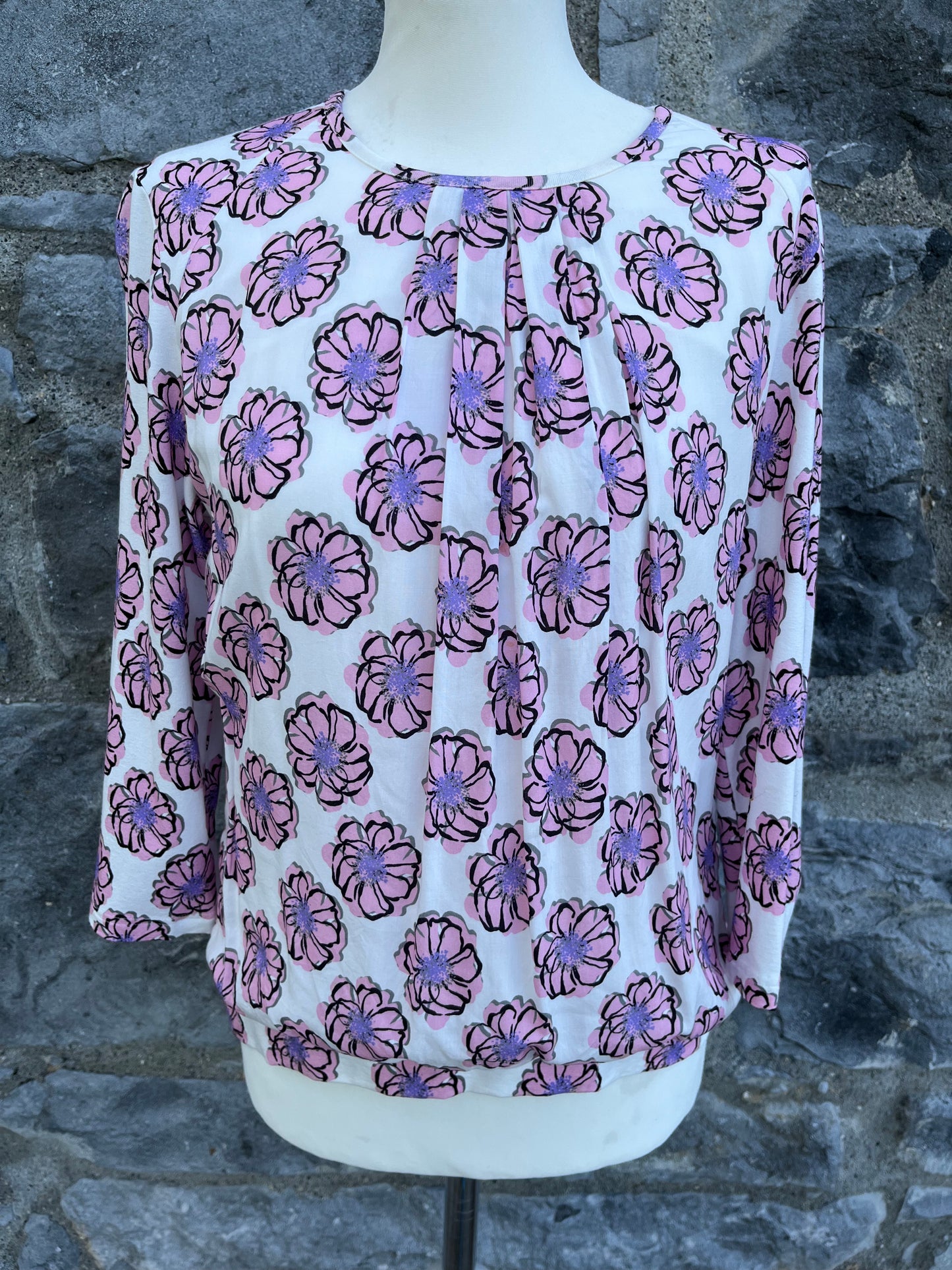 Pink flowers top   uk 14