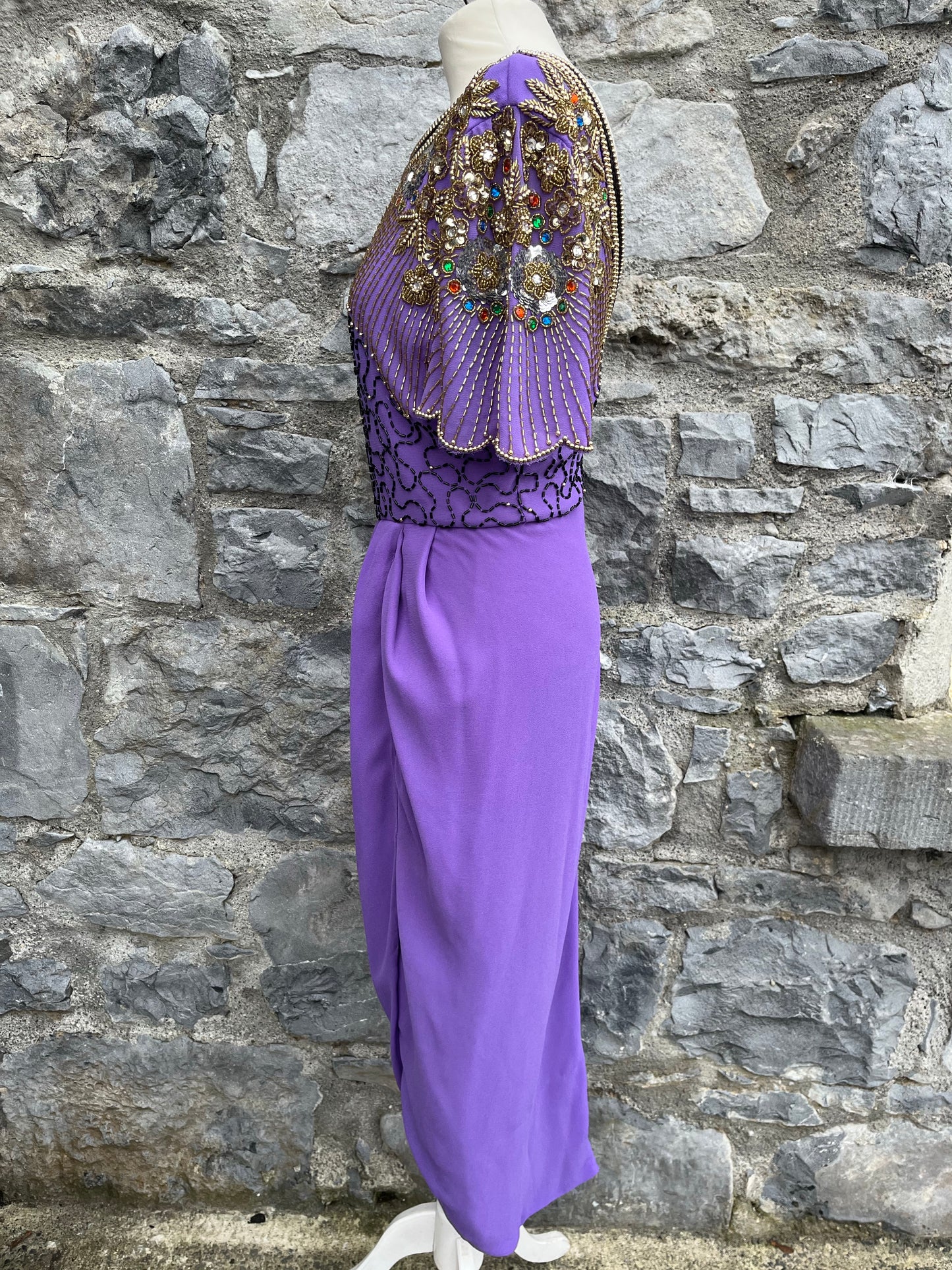 Purple sequin dress uk 8-10