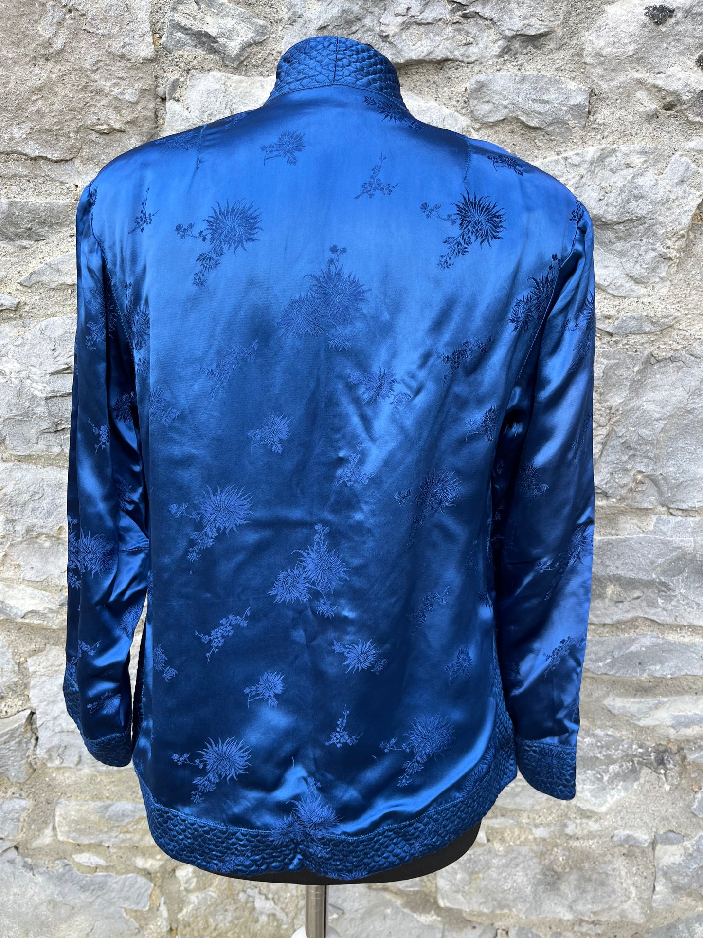 80s blue orient jacket uk 10