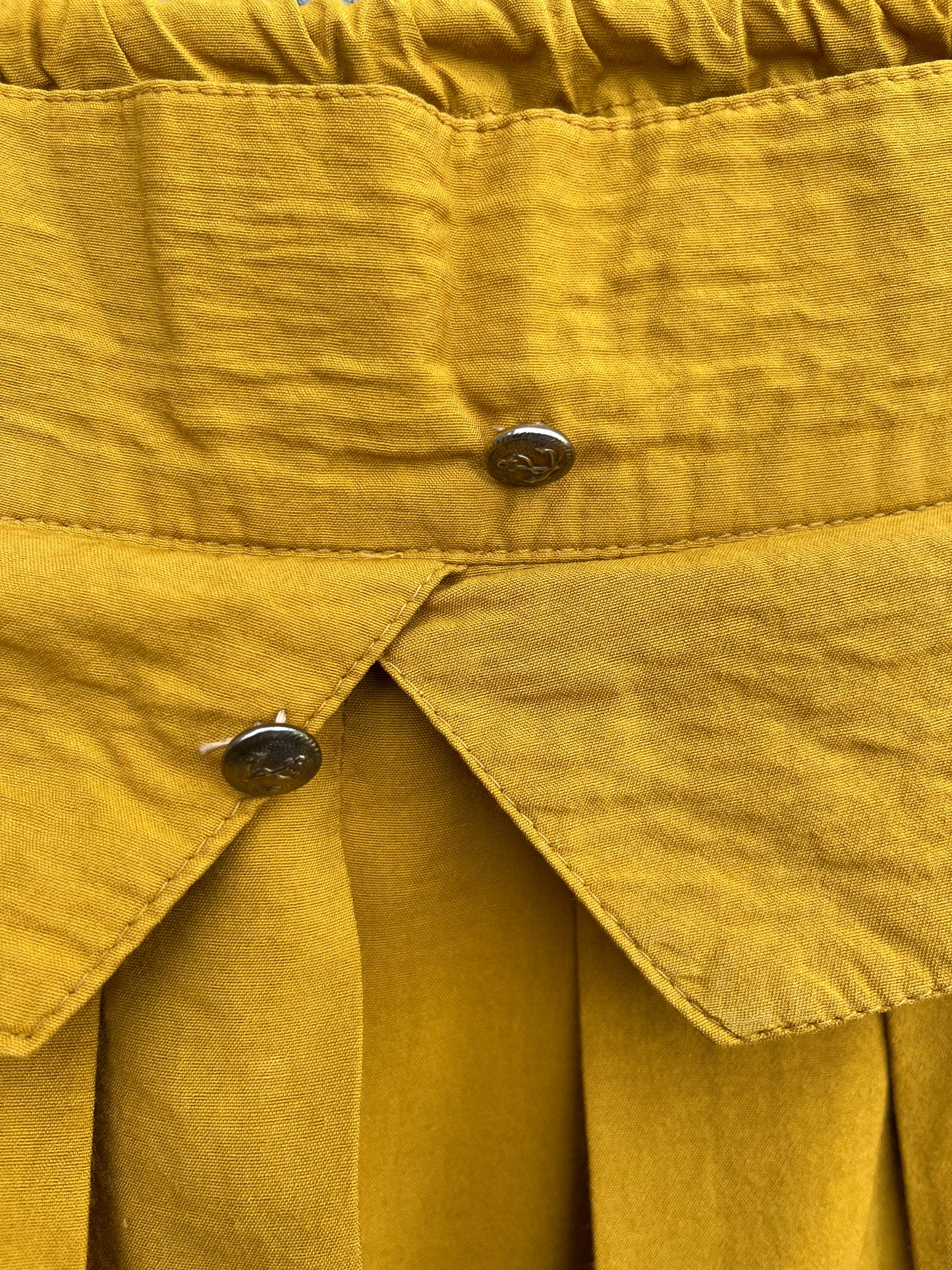 80s mustard skirt uk 12-14