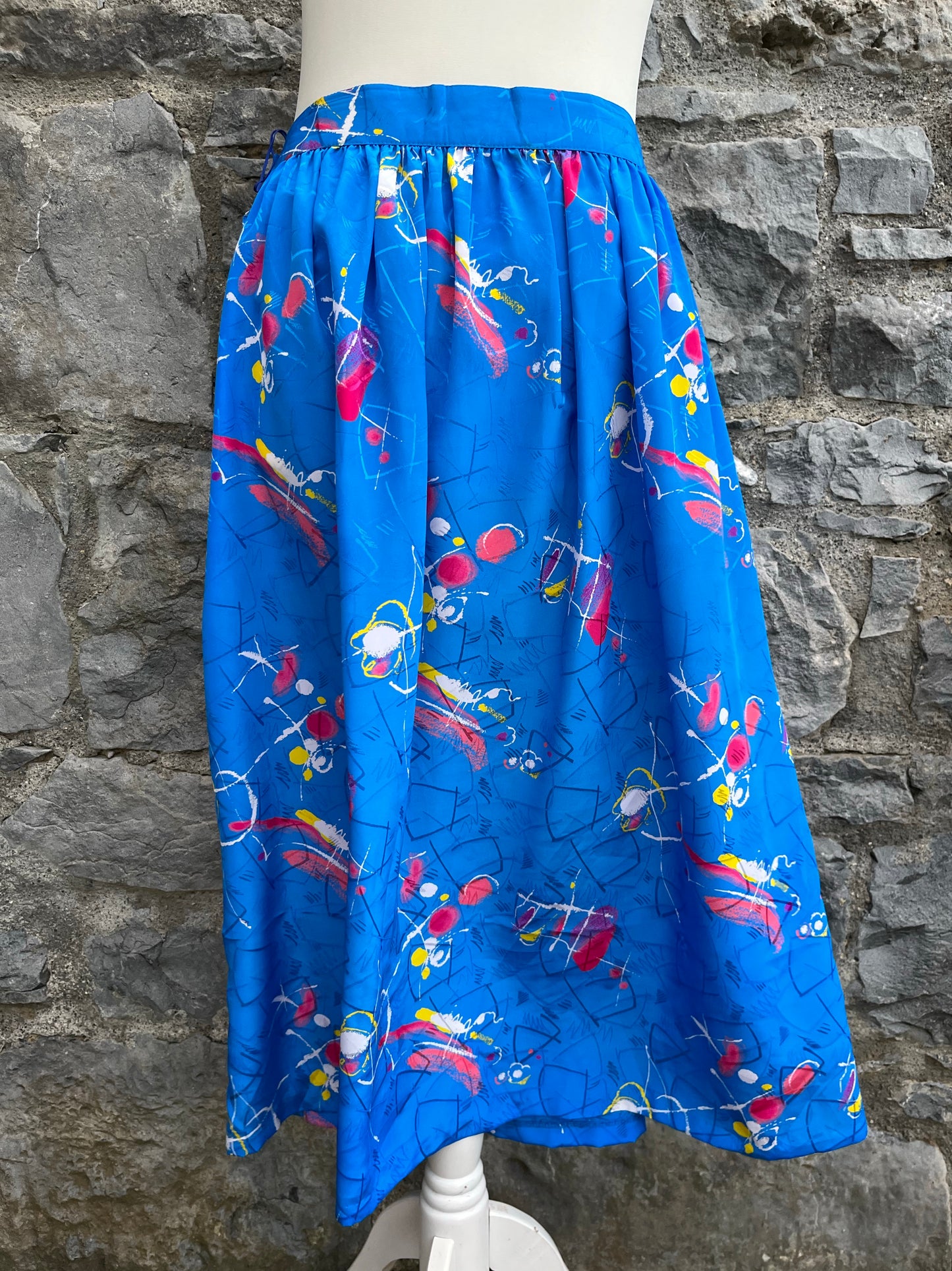 80s blue skirt uk 10