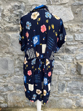 Load image into Gallery viewer, 80s wrinkled floral dress uk 12
