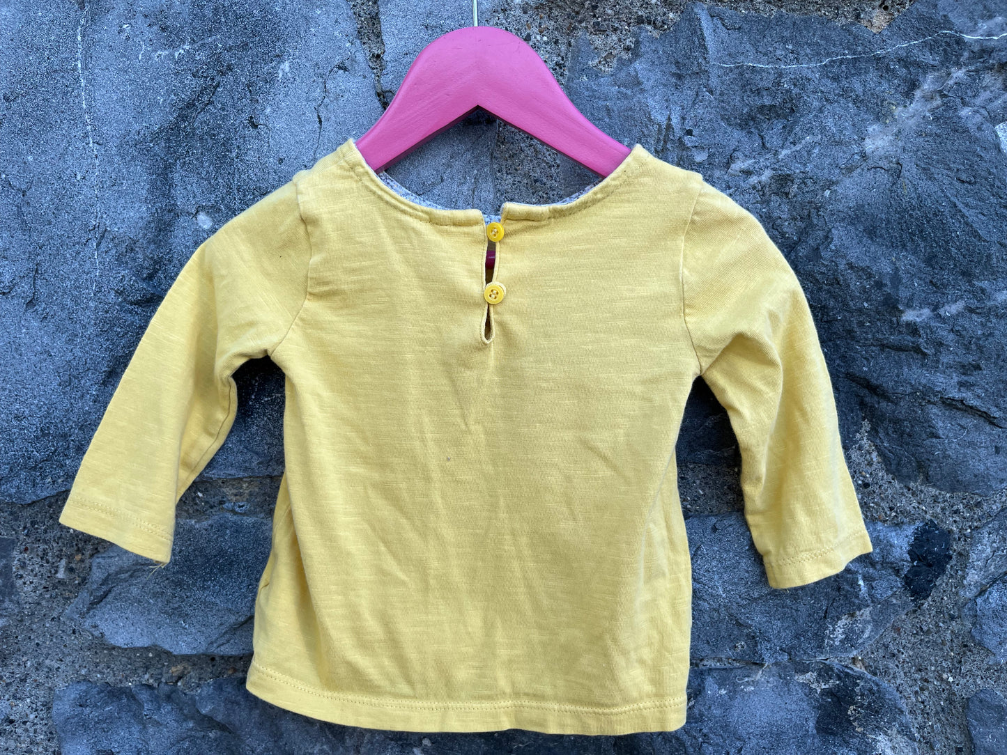 Yellow top  3-6m (62-68cm)