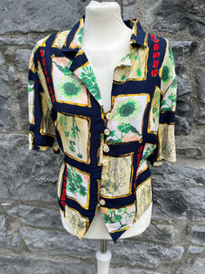 80s patchwork blouse uk 14