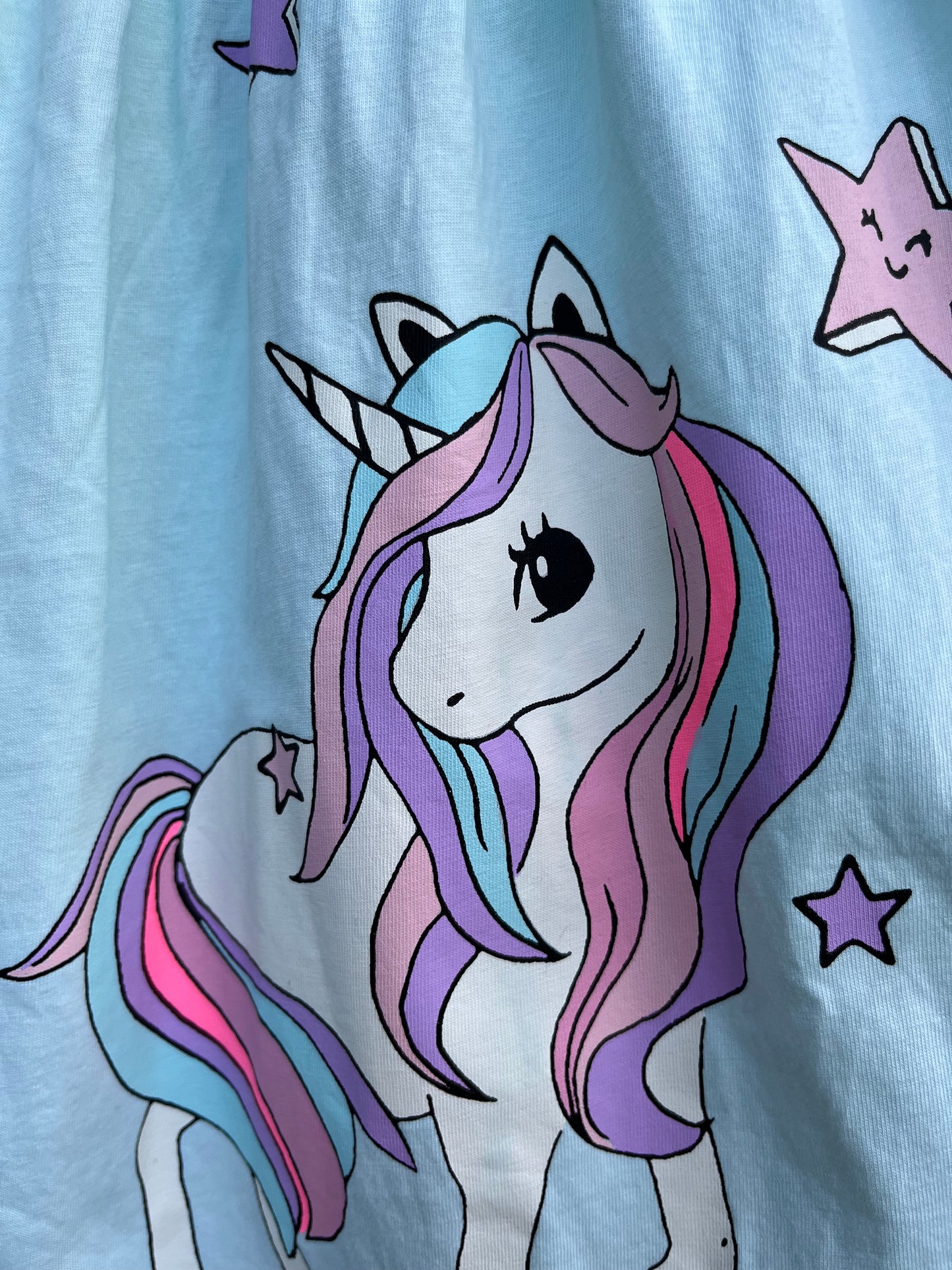 Unicorn dress   9-10y (134-140cm)