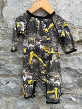 Load image into Gallery viewer, Diggers onesie  3-6m (68cm)
