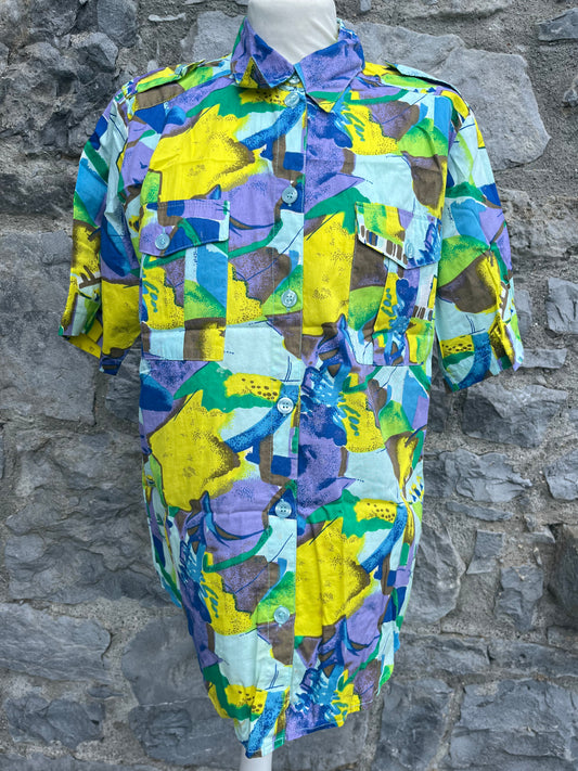 80s abstract shirt uk 12