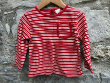Load image into Gallery viewer, Red stripy top  2y (92cm)
