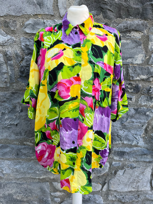 80s colorful shirt Large