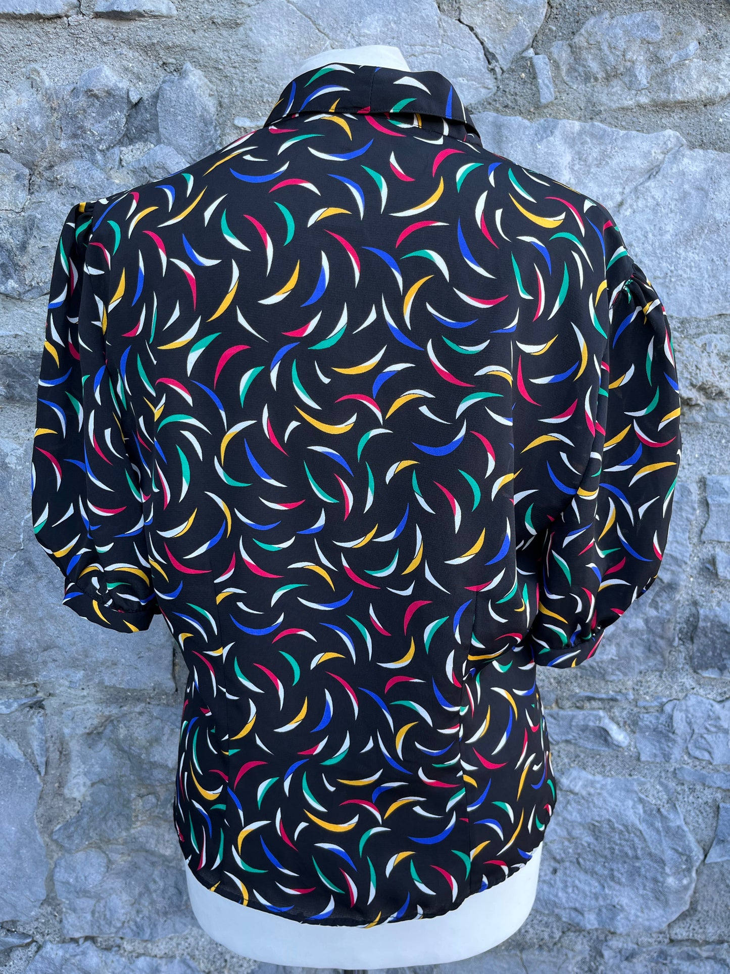 80s Colourful blouse uk 8-10