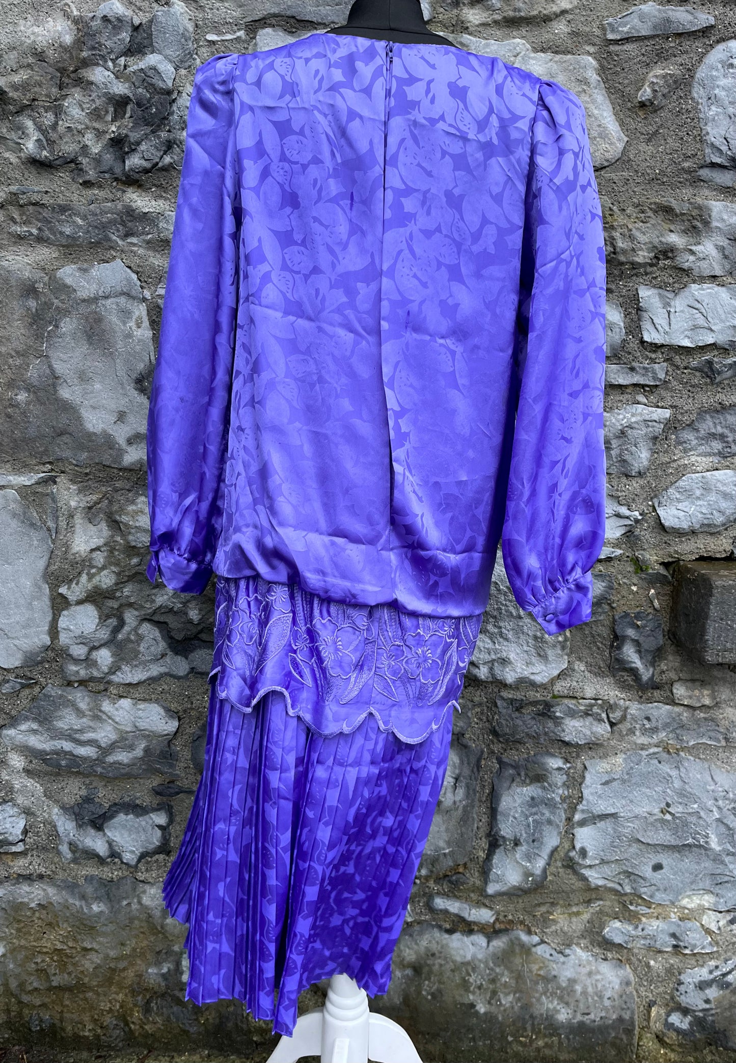 80s purple dress uk 10