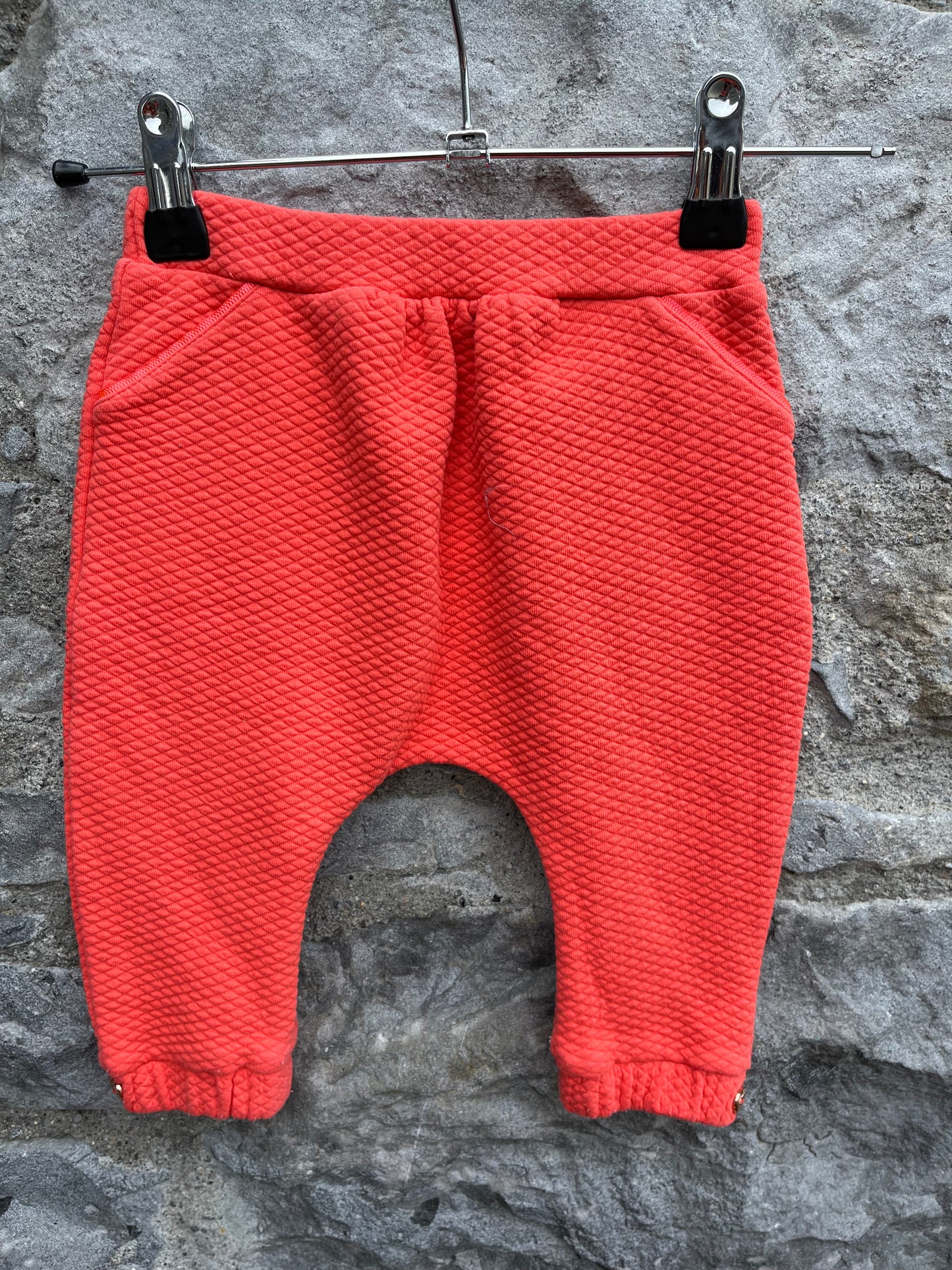 Orange honeycomb pants    6-9m (68-74cm)