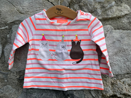 Party cats top  3-6m (62-68cm)