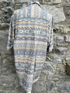 80s Aztec long shirt M/L