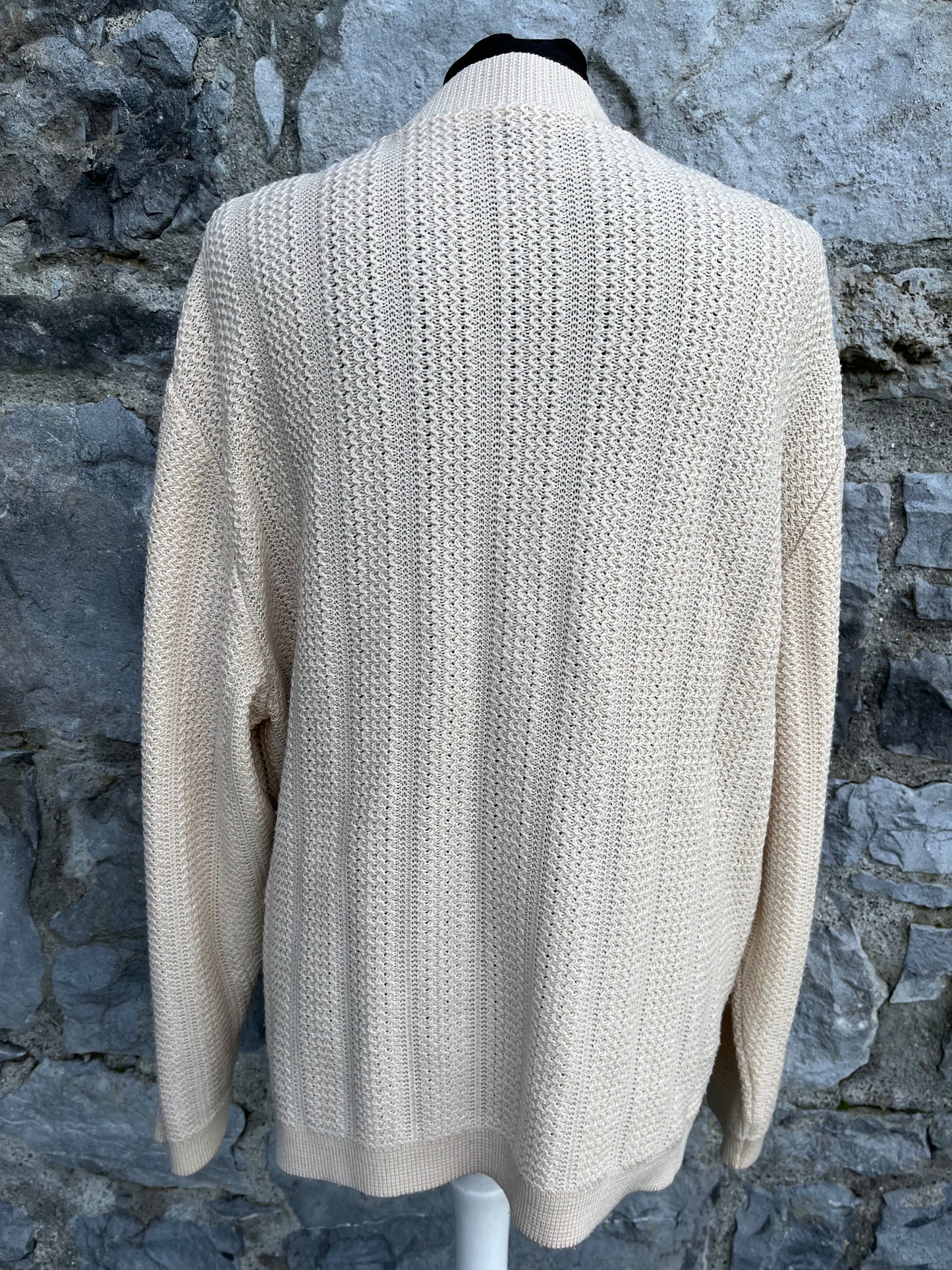 80s beige cardigan  uk 14-16