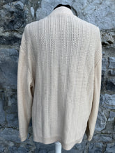 Load image into Gallery viewer, 80s beige cardigan  uk 14-16
