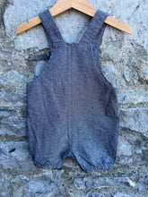 Load image into Gallery viewer, Denim short dungarees   9-12m (74-80cm)
