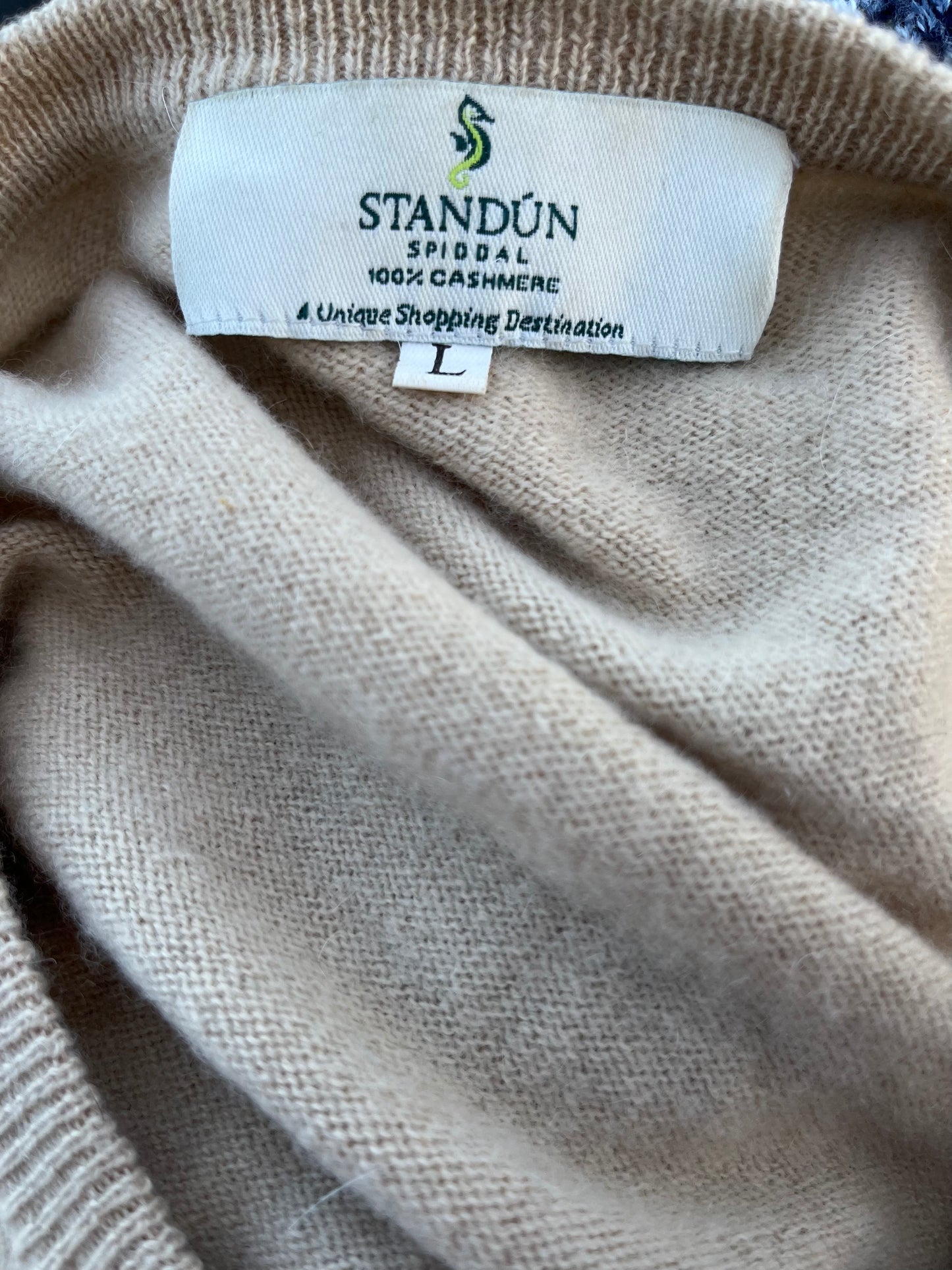 Beige cashmere cardigan uk 12-14