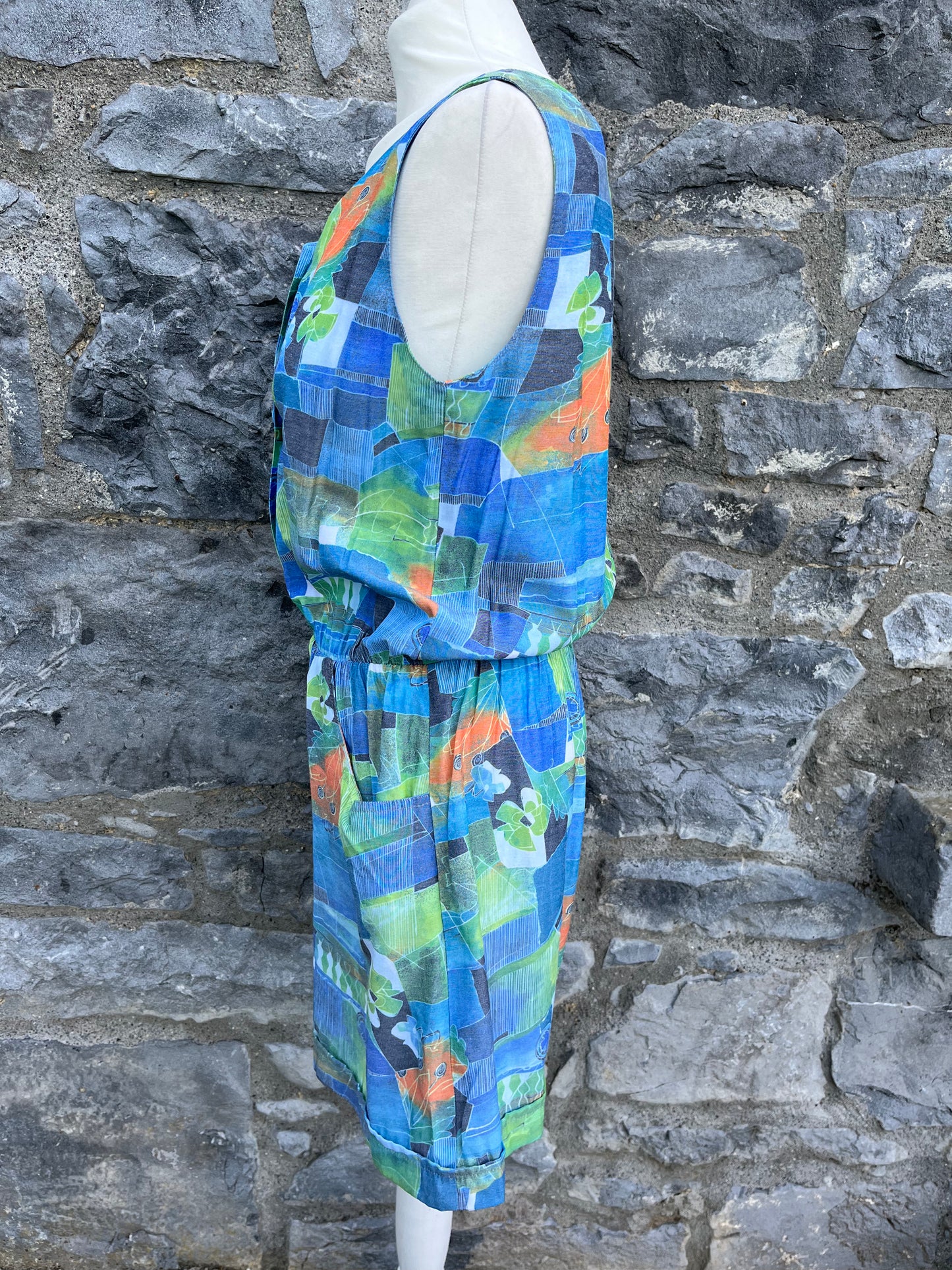 80s patchwork jumpsuit uk 8-10