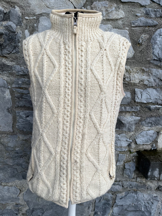 Beige knitted gilet  uk 10-12