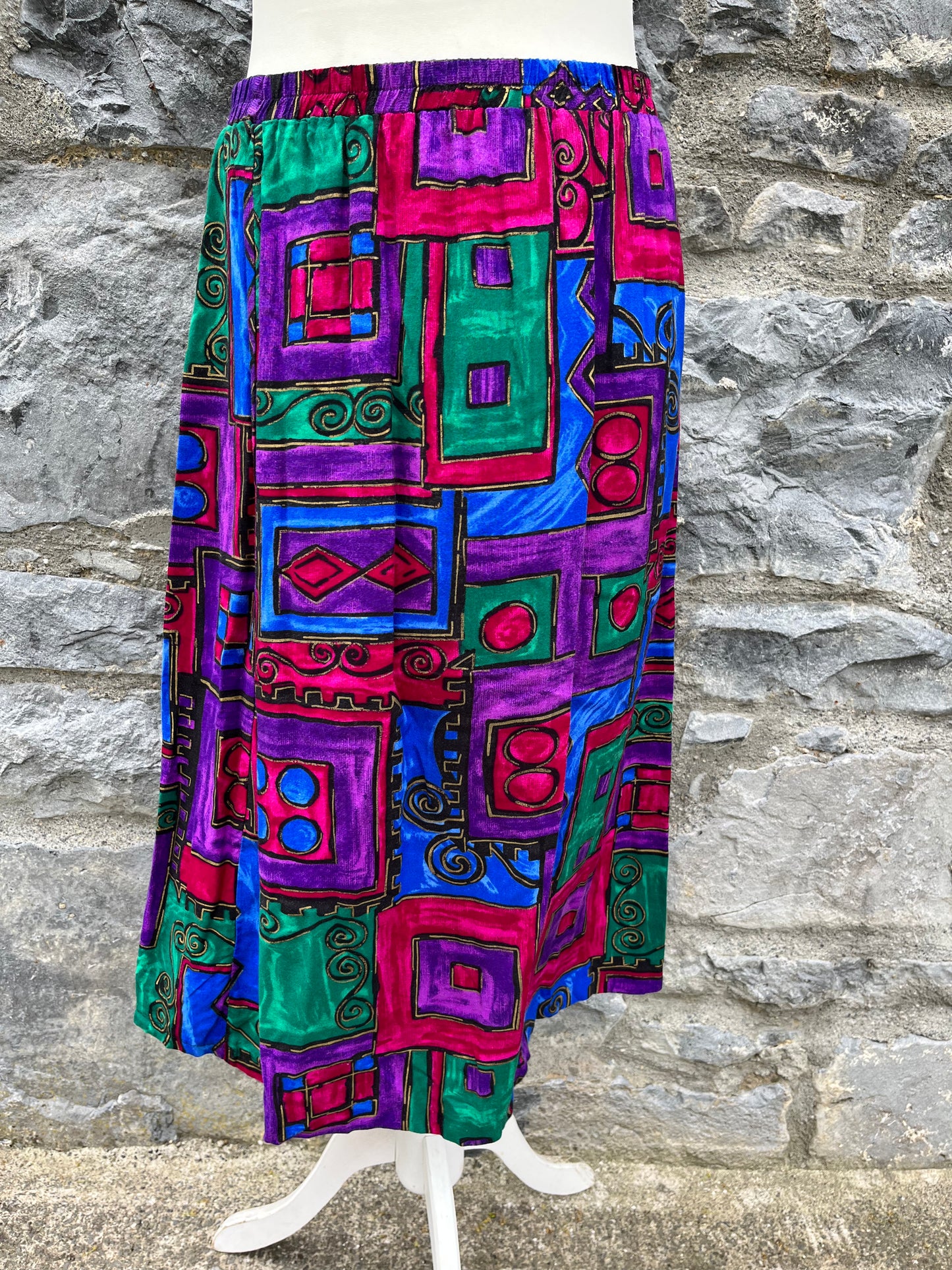 80s colourful skirt uk 10-12