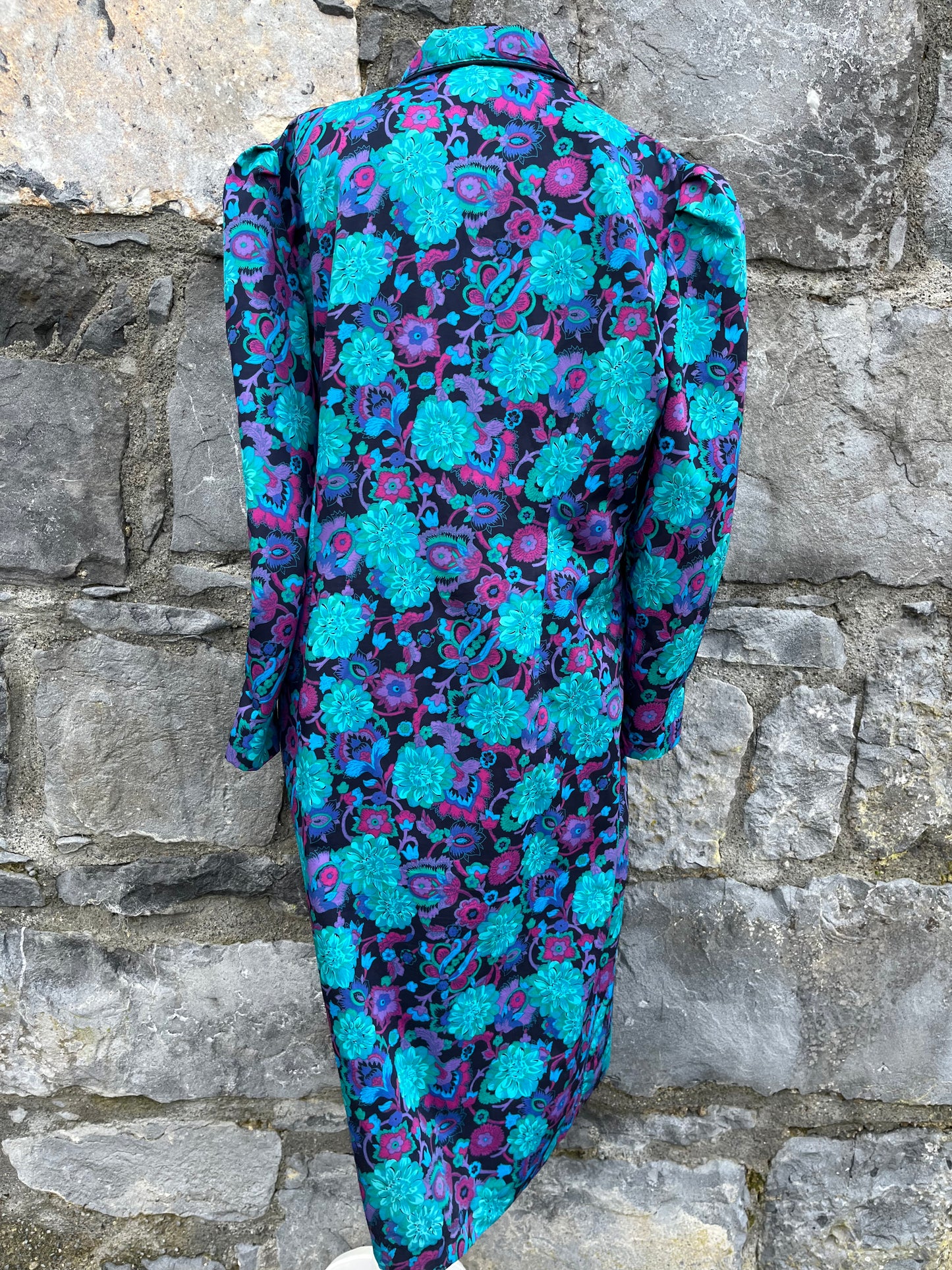 80s floral dress uk 14