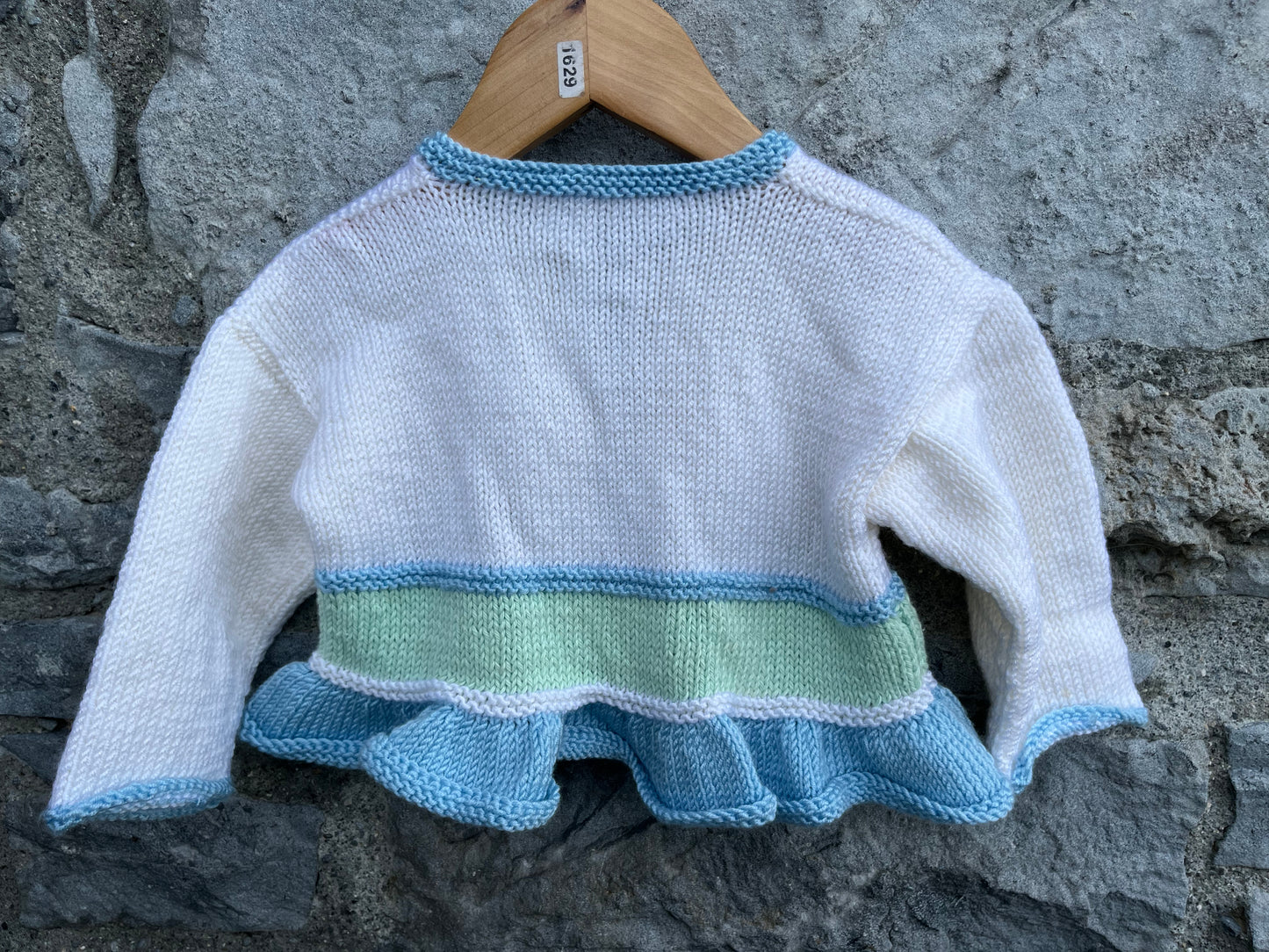 White&blue cardigan   18-24m (86-92cm)