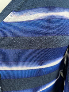 Blue stripy cardigan uk 8-10