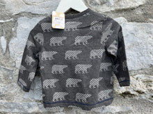 Load image into Gallery viewer, Bears grey top   9-12m (74-80cm)
