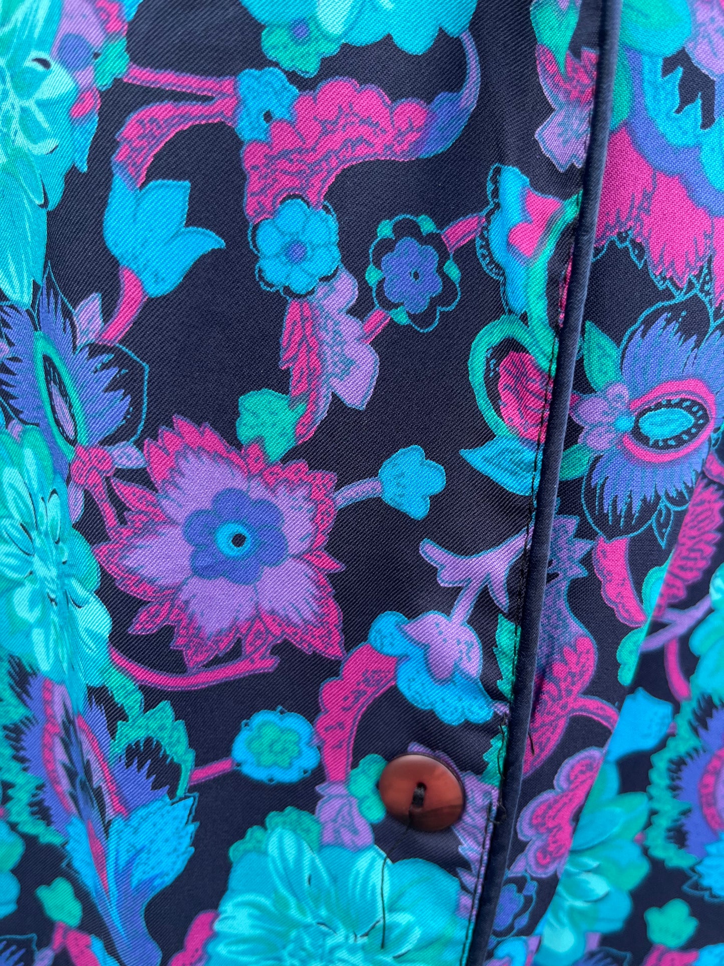 80s floral dress uk 14