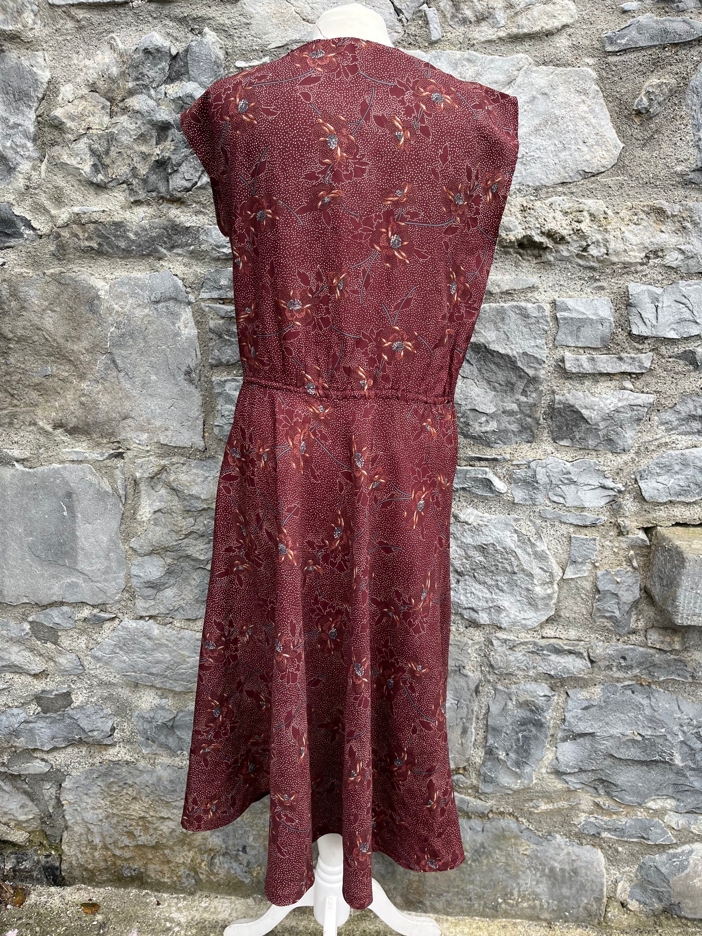 80s brown dress uk 8-12