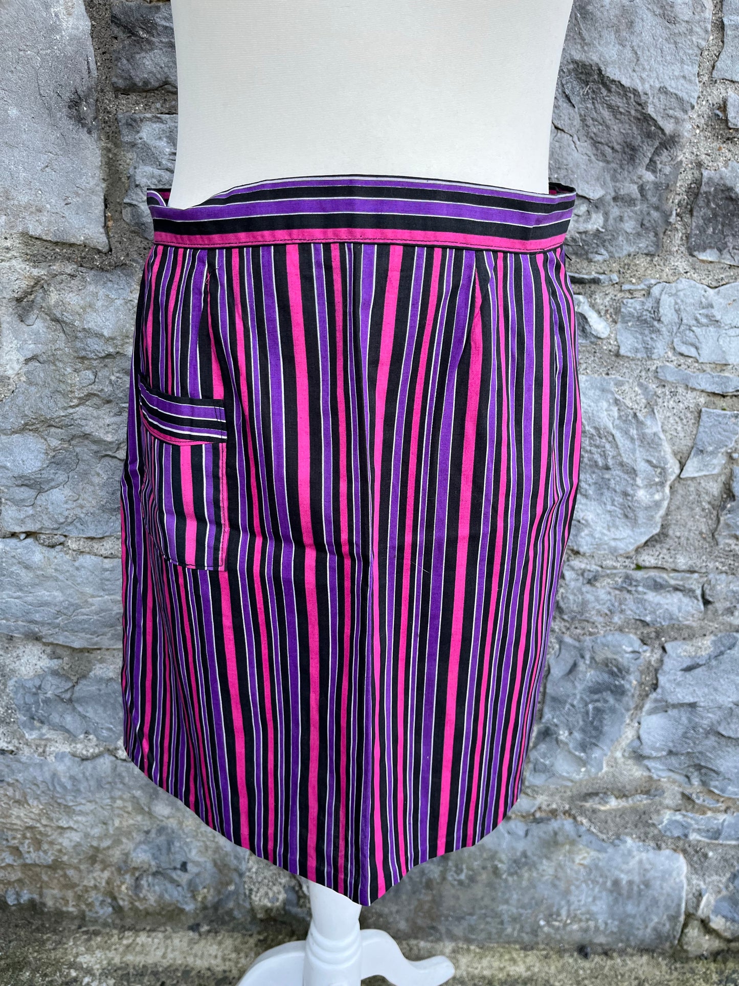 Purple stripy skirt uk 8-10