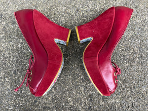 Irregular choice red shoes   uk 6 (eu 39)