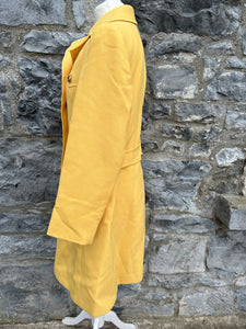 70s yellow coat uk 10    LISA