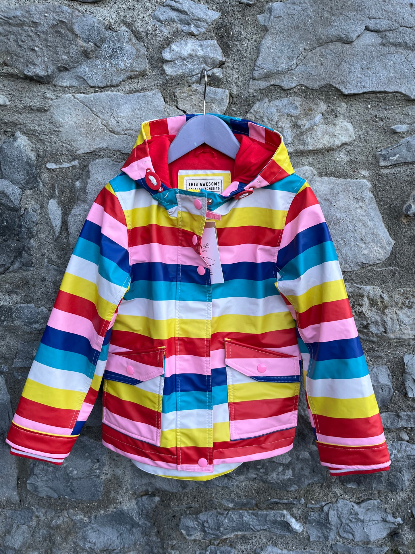 Rainbow raincoat  6-7y (116-122cm)