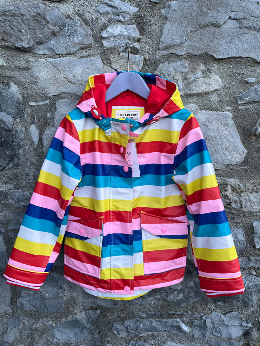 Rainbow raincoat  6-7y (116-122cm)