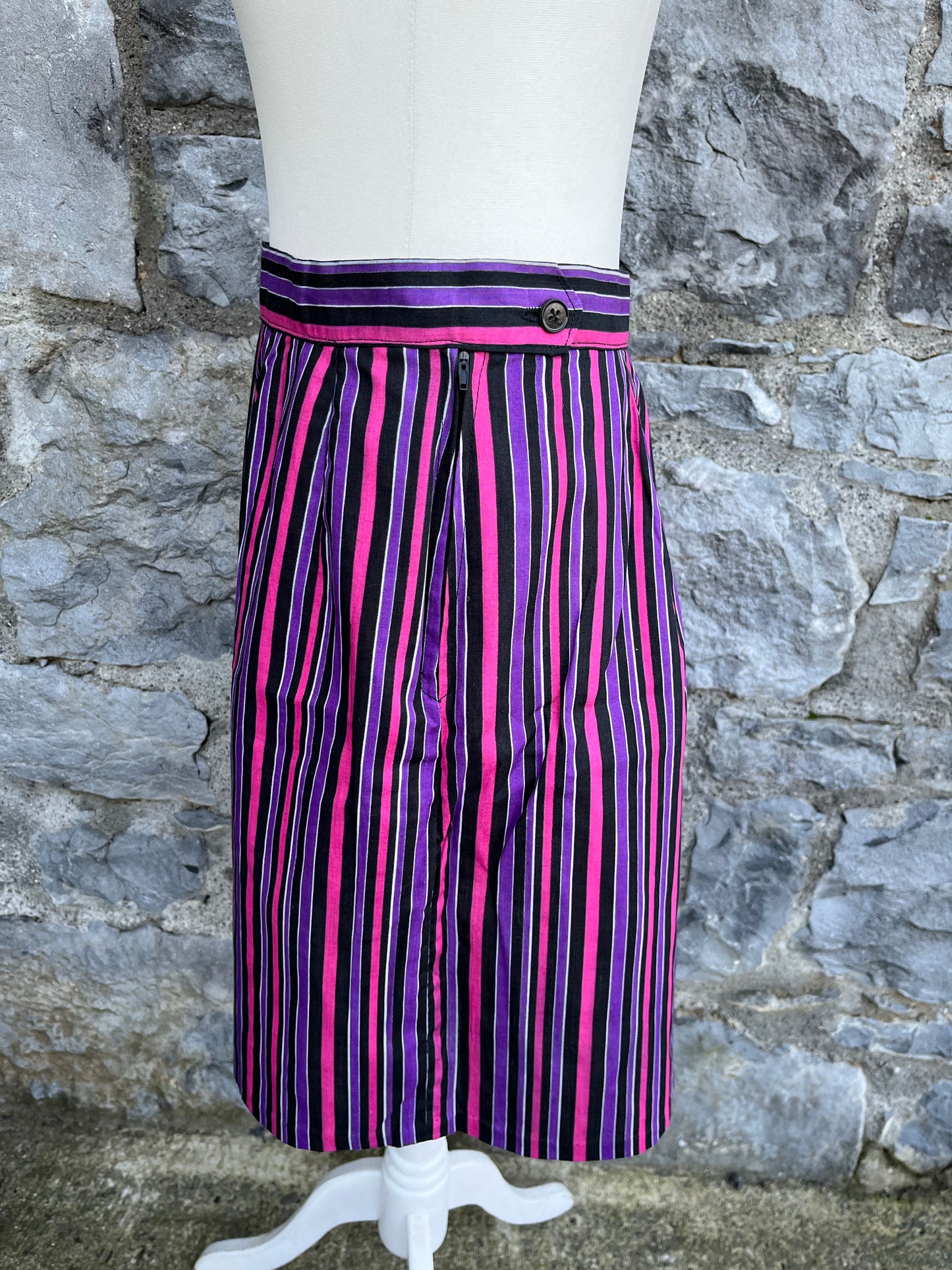 Purple stripy skirt uk 8-10