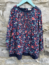 Load image into Gallery viewer, Floral tunic with a belt  5-6y (110-116cm)
