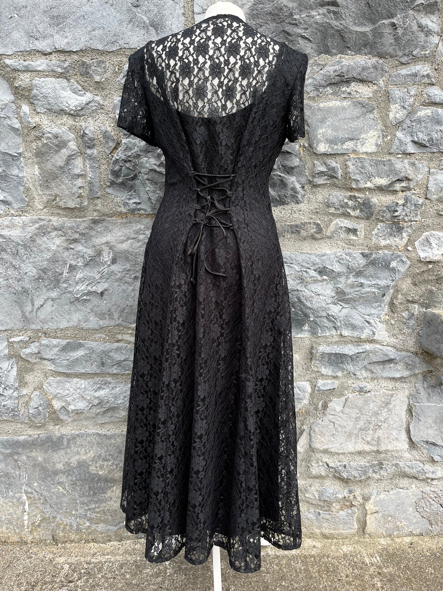 Black lace dress uk 6-8