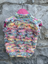 Load image into Gallery viewer, Button up rainbow gilet    12m (80cm)

