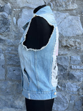 Load image into Gallery viewer, 90s denim gilet  uk 6-8
