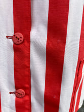 Load image into Gallery viewer, 80s Red&amp;white blazer uk 12
