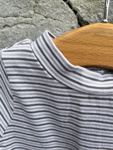 Grey stripy vest   3-6m (62-68cm)
