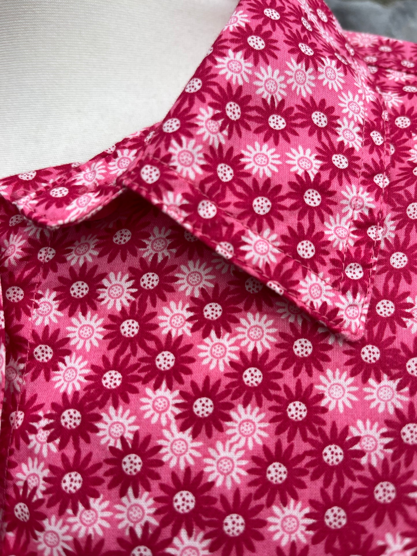 Pink flowers shirt   uk 10