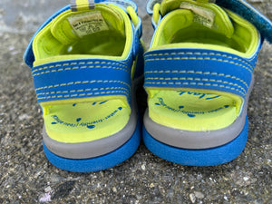 Blue&green sandals   uk 4 (eu 20)