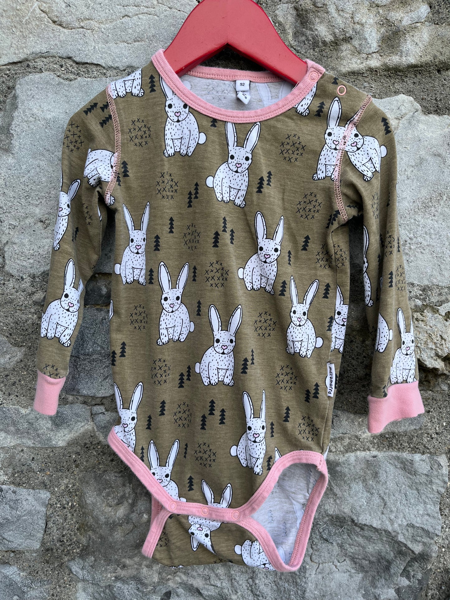 Brown bunnies vest  2y (92cm)