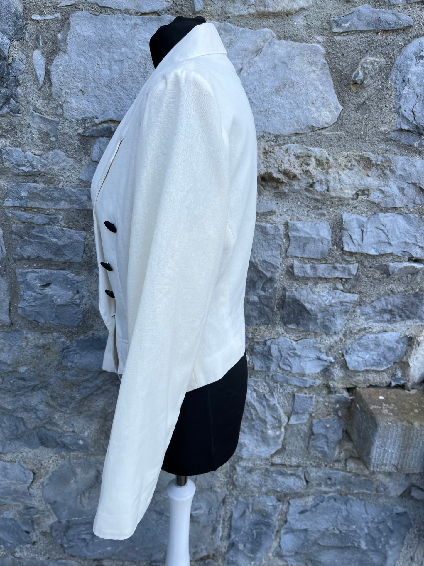 80s white jacket uk 8-10