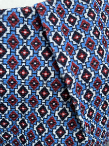 Blue geometric dress   uk 10
